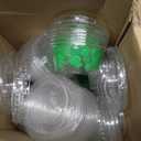 Yaomiao 150 Pcs 2 oz St. Patrick's Day Jelly Cups Shot with Lids Fun Shamrock Clover Shaped Design Plastic Shot Cups for Irish Festival Carnival Party