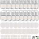 18 Sets Pet Water Fountain Filter Replacement Compatible with Oneisall 7L/230oz Stainless Steel Dog Dispenser - Filtered Dog Water Bowl - Replacement Filters and Sponge