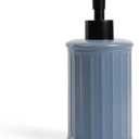 Ceramic Soap Dispenser - Blue Liquid Hand Soap Dispenser Bathroom, Modern Refillable Dish Wash Soap Bottle for Kitchen, ANTIS'S HOME