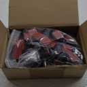 Blulu 100 Pieces Adhesive Cable Clips Bulk Wire Hooks Organizers for Cords Outdoor Rope Light Clips for String Fairy Hanging Lights Halloween Thanksgiving Christmas Party (Medium, Black)