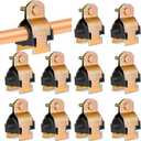 Landhoow 12 Pcs Rubber Cushion Strut Clamp 3/4" for Mounting Copper Piping