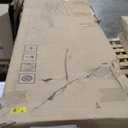 Garvee Wine Bar Cabinet with Led Light, Glass Door Liquor Cabinet with Wine Rack, Coffee Bar Table with Storage, Liquor Sideboard with Adjustable Shelves for Living Room, 47.2 in, White