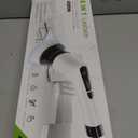 Leebein Electric Spin Scrubber, Cordless Cleaning Brush with 8 Replaceable Brush Heads, Tub and Floor Tile 360 Power Scrubber Dual Speed with Adjustable & Detachable Handle for Bathroom Kitchen Car (White)