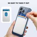 Miracase for MagSafe Wallet, Magnetic Card Wallet Holder, Compatible with MagSafe Wallet, 3-Card Holder, for iPhone 15/14/13/12 Series,White