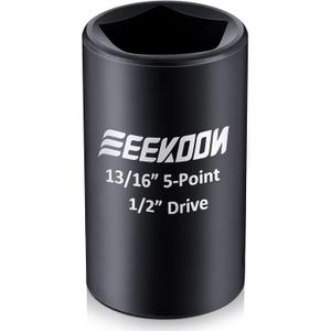 Feekoon Penta Socket With 1/2" Drive and 13/16" 5 Point Utility, 5 Point Socket Wrench Key for Pentagon Curb Boxes Feekoon Penta Socket With 1/2" Drive and 13/16" 5 Point Utility, 5 Point Socket Wrench Key for Pentagon Curb Boxes