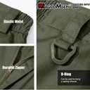 MAGCOMSEN Men's Tactical Pants 9 Pockets Ripstop, Water Repellent, Cargo Pants for Work, Hiking, Hunting(No Belt) (30, Green)