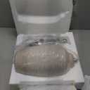 24 inch Vintage Ceramic Table Lamp with 5FT Cord - Single Farmhouse Rustic Bedside Lamp with Natural Textured Finish, Nightstand Lamps for Living Room, Bedroom, End Table Beige