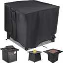 Saking Fire Pit Cover,30 inch Firepit Covers Square Gas Fireplace Fire Pit Table Cover for Propane Fire Pit- 30 X 30 X 25 inch