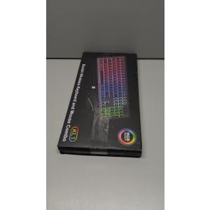 Wireless Keyboard and Mouse Combo, RGB Backlit, Rechargeable & Light Up Letters, Full-Size, Soft Typing, Sleep Mode, 2.4GHz Quiet Keyboard Set for Mac, Windows, Laptop, PC, Trueque (Pink)