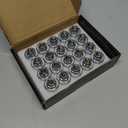 MIKKUPPA M12x1.5 Mag Lug Nuts - Replacement for Toyota Avalon Camry Corolla Highlander RAV4 Sienna Matrix Prius Venza Crown OEM Factory Wheels, Chrome 20pcs Tire Nuts with Washer