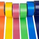 Oleitodh 6 Pack Rainbow Colored Duct Tape Bulk, 2 Inch x 180 Yards Heavy Duty Color Duct Tape Rolls, No Residue,Waterproof & Tear by Hand,Great for Packaging, Arts & Crafts and DIY Projects