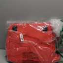 ZOBER 600D Oxford Fabric Rolling Christmas Tree Storage Bag - Fits 7.5 Ft Artificial Trees - Waterproof Christmas Tree Bag For Storage Box For Xmas, Durable Handles and Wheels - Card Slot - Red