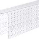 Bligli Plastic Sink Saddle, Sink Divider Mat with Strong Suction Cups, Kitchen Divided Sink Protector Mat for Glassware Dishes, Easy to Clean and No Smell, 9.5" x 12", Clear