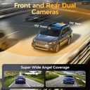 Dash Cam Front and Rear - 4K HD Dual Dash Camera for Cars, Built-in 5G WiFi GPS, 64GB Card, Dashcam with 3.2" IPS Screen, UHD Night Vision, HDR, App Control, 24H Parking Monitor