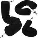 Dot&Dot Twist Memory Foam Travel Pillow for Airplanes - Travel Neck Pillow for Sleeping - Airplane Pillow for Neck Support - Adjustable, Bendable Neck Roll Pillow
