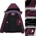 CAMEL CROWN Women's Ski Jacket Winter Snow Coat Warm Fleece Mountain Waterproof Female Jacket Snowboarding jackets (XXL)