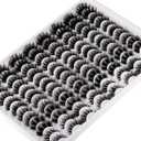 False Eyelashes 48 Pairs 6 Styles Mixed Fake Eye Lashes Bulk Wholesale Dramatic Thick 5D Wispy Strip Faux Mink Eyelashes Multipack