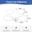 for 2024 Jeep JL A Pillar Top Roof Speaker Trim Cover Fit for Jeep Wrangler JL JLU Gladiator JT 2024 Up White Interior Accessories 4pcs
