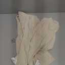 SUBRTEX Stretch Couch Arm Covers Set of 2, Checkered Sofa Arm Slipcovers, Anti-Slip Armrest Covers for Recliner and Armchairs, Pet Proof, High Stretchy, Hook & Loop Tape, Ivory