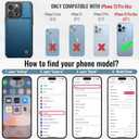 Vinich for iPhone 13 Pro Max Wallet Case with Card Holder, RFID Blocking Credit Slots Kickstand Shockproof Phone Cover Fit for iPhone 13 Pro Max 6.7" Blue