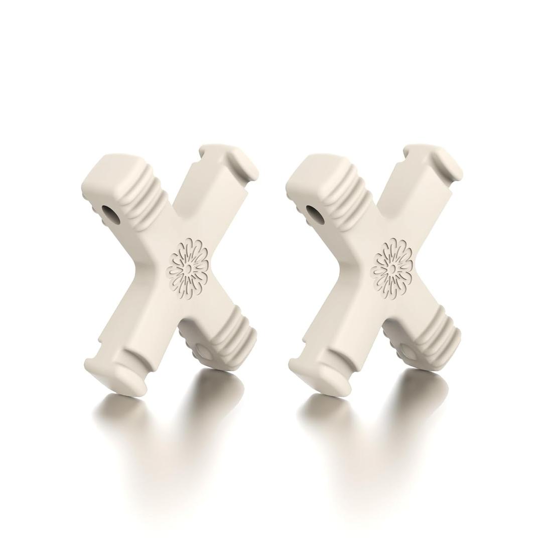 Aligner Chewies Compatible for Invisalign Aligners, Trays Seater Orthodontic Munchies for Braces, Aligner, Retainer (Pack of 2)(White)