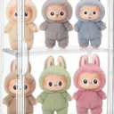 Acrylic Display Case Compatible with Labubu POP MART, Clear Figure Display Cases for Collectibles, Stackable Display Box with Magnetic Door 1 Pack