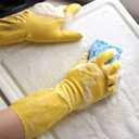 PLAYTEX HandSaver Rubber Gloves for Kitchen and Household Cleaning (2 Pairs) Medium