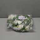 DearHouse 2Pack Artificial Peony Flower Garland - Silk Peony Garland with White Flowers for Wedding Party Table Decoration, 6ft/Strand