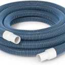 BEWAVE Pool Vacuum Hose, Above/In Ground Manual Heavy Duty Swimming Pool Hose with Swivel Cuff, 1-1/2 In x 30 Ft