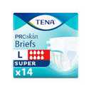 TENA ProSkin Unisex Adult Diapers with Tabs, Maximum Absorbency, Large, 14 Ct