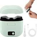 3 in 1 Electric Nail Clipper for Seniors with LED Light & 3 Speeds,Electric Nail File,Safe Electric Automatic Nail Trimmer with Storage for Adults,Children,Home and Travel Essential (Green)