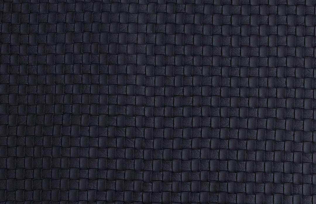 Faux Leather Placemat, 13"X18", Set of 6, Black