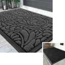 Yimobra Sturdy Door Mat, Heavy Duty Front Welcome Mats for Home Entrance Outdoor Indoor, Doormat for Outside Back Patio Floor Entry Porch Garage Office, Weather Resistant Easy Clean