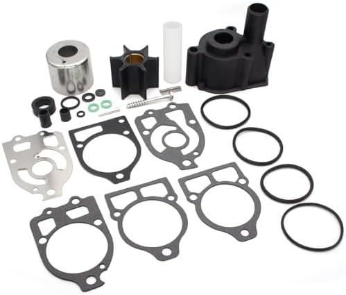 QuickMarine 96148A8 Water Pump Impeller Repair Kit for Mercury Marine 75-200 HP Outboard Motors and MerCruiser Drives Replacement 46-96148A8 46-96148Q8 Sierra 18-3517 Boat Engine