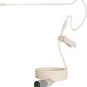 J K Pro Light Weight Low Profile Single Earhook Head worn Microphone MIC-J S90 Compatible with Audio Technical Wireless Transmitter - 4Pin Hirose Connector