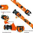 Halloween Dog Collar,Pumpkin Fall Dog Collars for Large Puppy Dogs Party