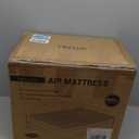 OhGeni 18" Luxury Air Mattress Queen with Built-in Pump, Silk Foam Topper Inflatable Bed for Superior Comfort, Premium Blow-Up Mattress for Home & Guest, Easy Setup, Extra Support, Black