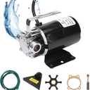 D-Honor Water Transfer Pump 115V 1/10 HP 330 Gallon Per Hour Portable Electric Utility Trash Pump with 6 feet Water Hose Kit, Transfer Water from Garden, Hot Tube, Ponds, Pool, Rain Barrel, Aquariums