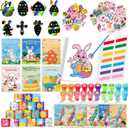 192 Easter Party Favors for Kids, 24 Pack Coloring Books Set Toys Bulk for Classroom Gifts Prizes, Easter Goodie Bags Stuffers Fillers for Boys Girls Student Party(coloring books set)