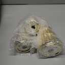 Wesiti 3 Pieces Gold Ceramic Christmas Tree Figurines Tabletop Small Decorative Xmas Tree Desktop 6.3" & 8.1" & 10.2" Tall Holiday Table Centerpieces for Office Home Mantle Shelf Cabinet Decor Indoor