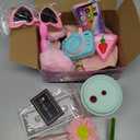 Play Purse for Little Girls Toddler, 35PCS Toddler Purse with Pretend Makeup for Kids, Girl Toys Princess Toy Includes Handbag, Phone, Kids Toy Purse Christmas Birthday Gift for Girls 3 4 5 6 7 8+