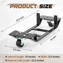 Aurelema 2 Pcs Heavy Duty Piano Dolly with Wheels for Upright Piano