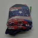 Ctosree 48 Pcs Patriotic Gift Bags Bulk 4th of July Memorial Independence Day Celebration-red White Blue Non Woven Tote with Handle