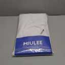 MIULEE White Privacy Sheer Curtains That Let Light in 102 Inches Long Non-See-Through Semi Sheer Curtains Light Filtering Window Drapes for Living Room Bedroom 2 Panels Set