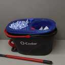 O-Cedar RinseClean Spin Mop & Bucket System | Clean with Water | Removes 99% of Bacteria Plastic