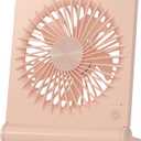 Small Desk Fan,Rechargeable USB Fan Battery Operated,Ultra Quiet, Strong Wind, 3 Speeds Travel Fans