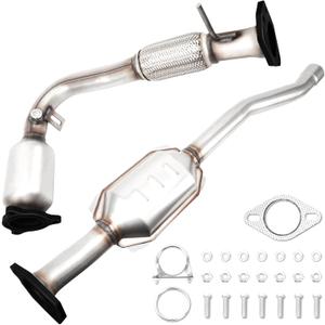 Front Rear Catalytic Converter Compatible with 2010 2011 2012 2013 2014 GMC Terrain 2.4L, 2010-2014 Chevy Equinox 2.4L, Direct-fit(EPA Compliant)