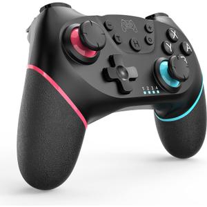 Switch Controller, Wireless Pro Controller Compatible with Nintendo Switch, Wireless Gamepad Joystick with Programmable FunctionUpgraded Version