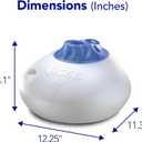 Vicks Warm Steam Vaporizer & Humidifier 1.5 Gallon Tank for Small and Medium Rooms, Night Light, Works with VapoPads and VapoSteam