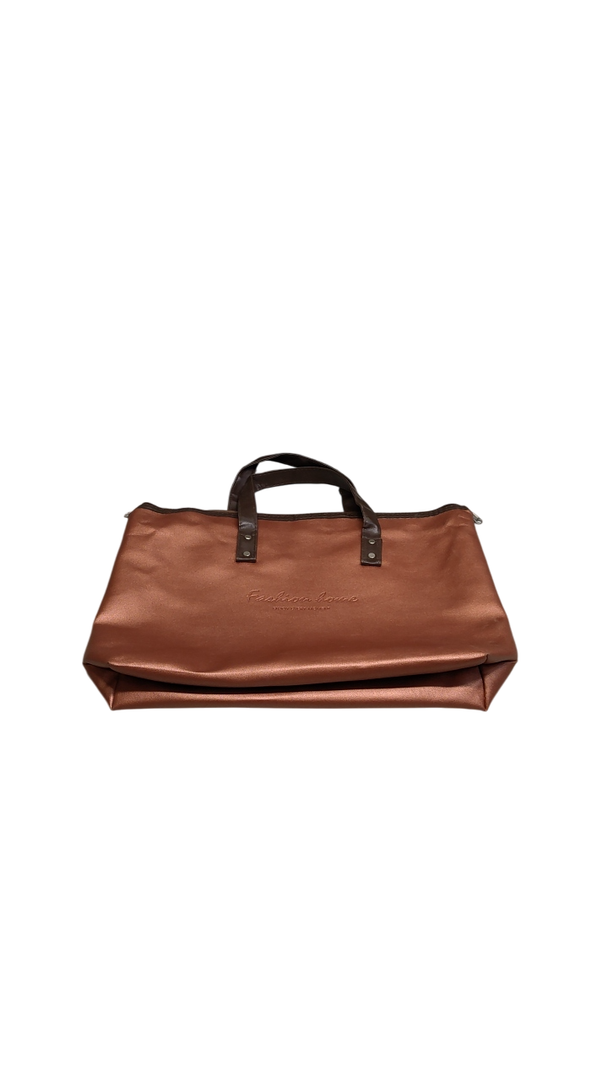 Fashion Home ENJOY EVERY MOMENT Bag   19 1/ 4" x 15" ( copper pink )